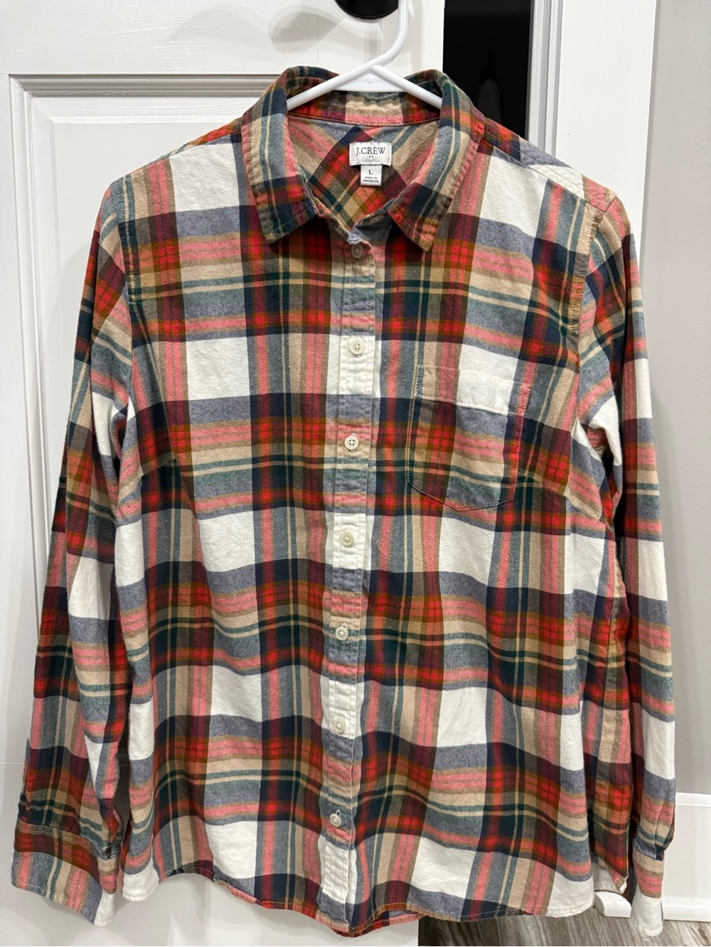 J. Crew Women’s Plaid Long Sleeve Shirt